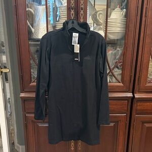 Adidas Black Quarter-Zip Pullover Dress